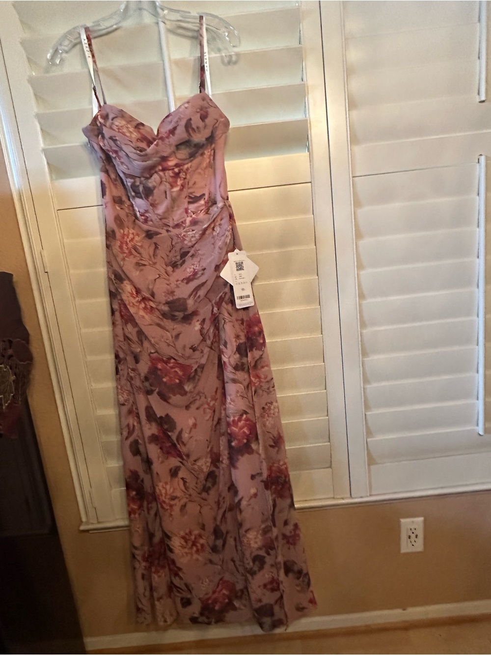 Aurra Mauve Multi Maxi Dress Size 8